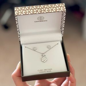 Giani Bernini sterling silver earrings and necklace